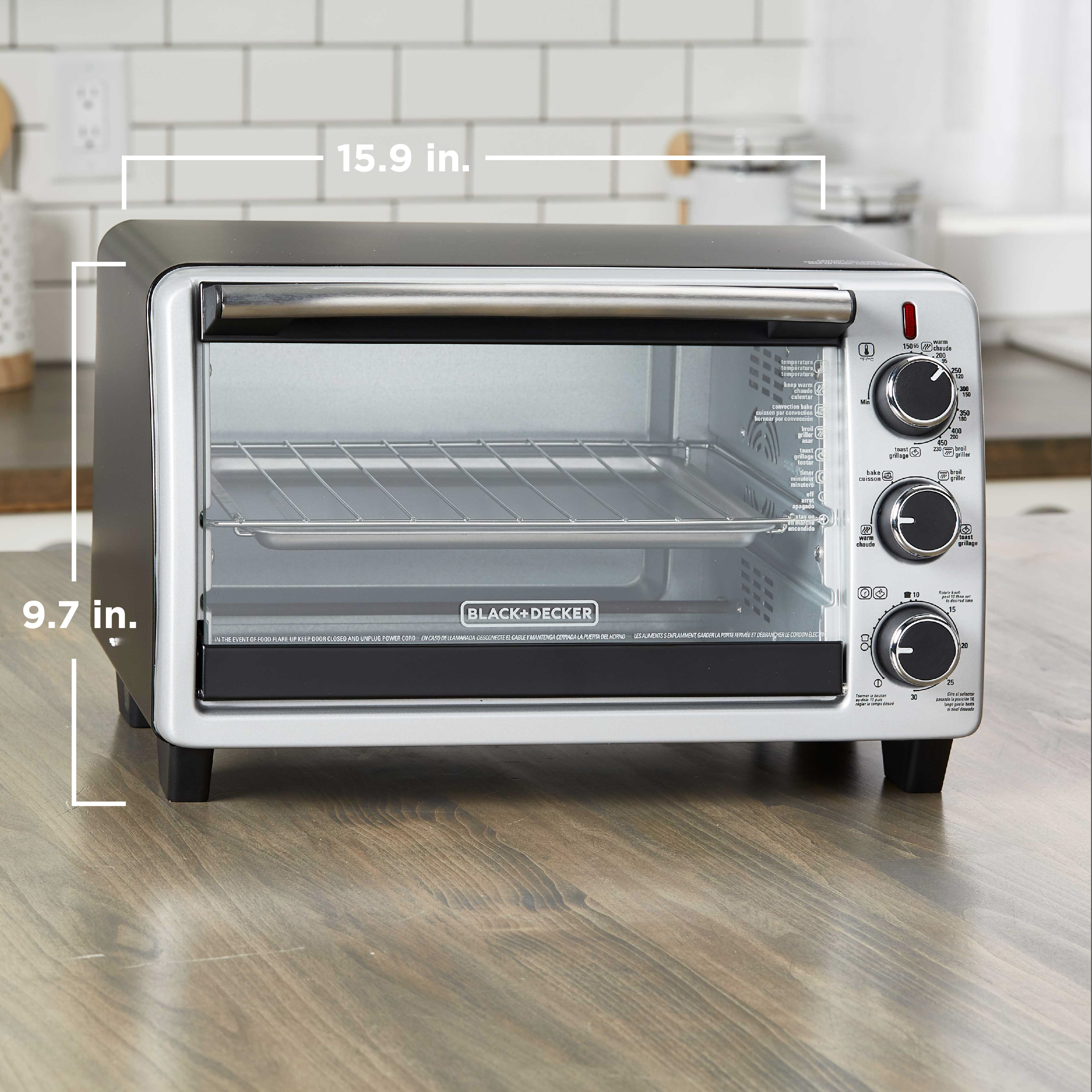 6 Slice Convection Oven Stainless Steel